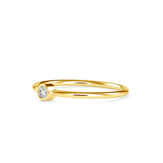 Cosmic Creation Gold Ring with Lab-Grown Diamond