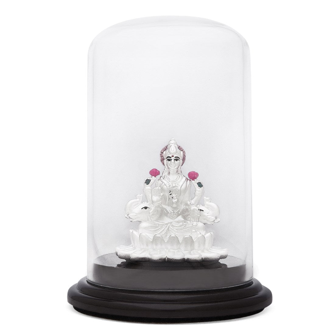 Serenade of Wisdom Rhodium-Plated 925 Sterling Silver Saraswati Ji Idol