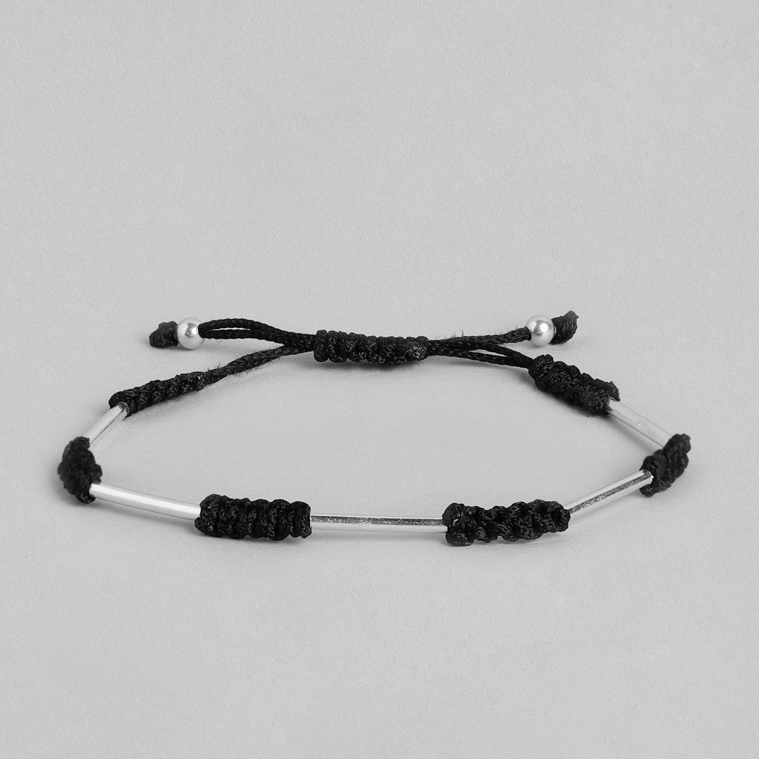 Elegant Flexibility 925 Sterling Silver Adjustable Thread Bracelet