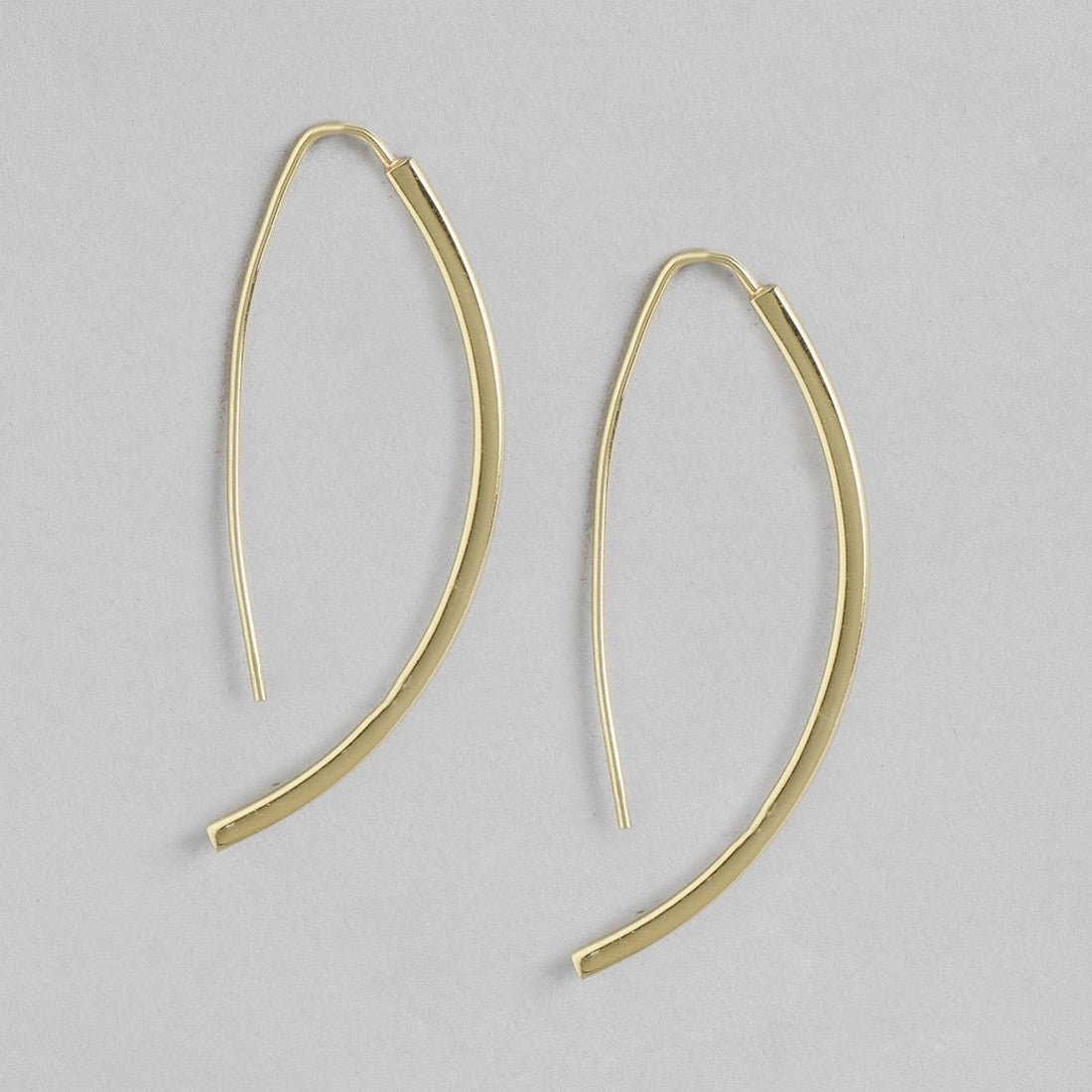 Classy Gold Plated 925 Sterling Silver Drop Earrings