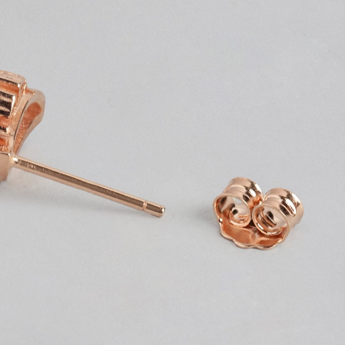 Rose Petal Radiance Rose Gold-Plated 925 Sterling Silver Earrings