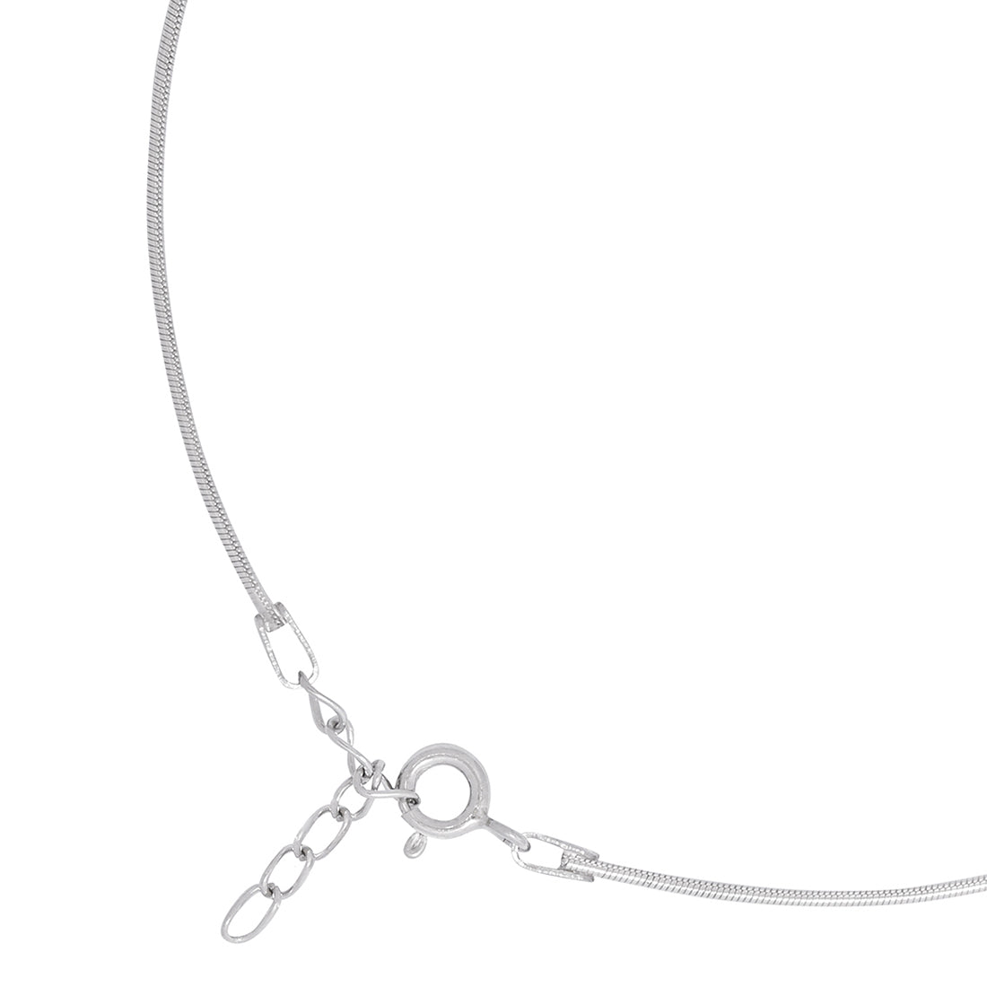 Minimal Silver Plated 925 Sterling Silver Chain Anklet