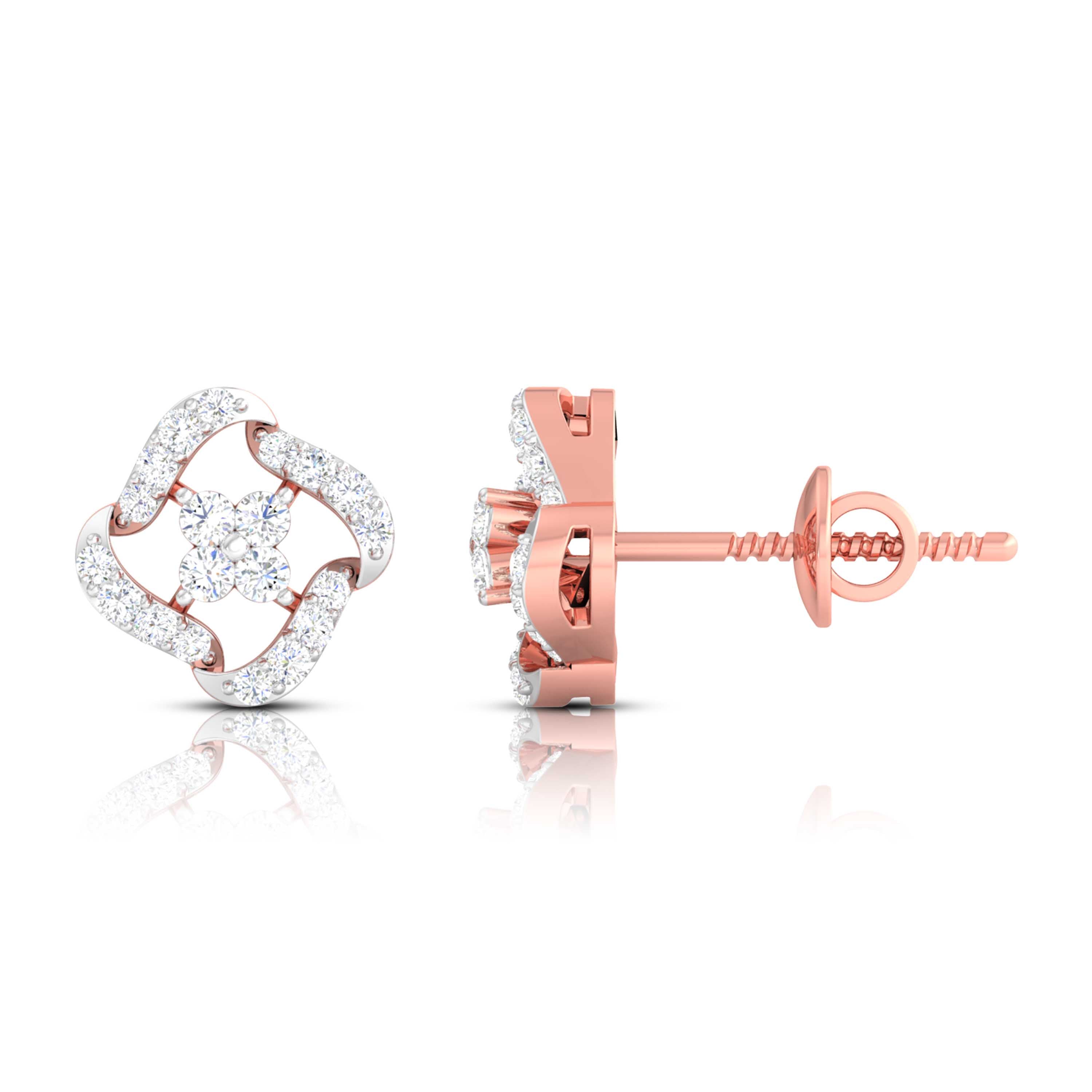 Twinkling Embrace Lab-Grown Diamond Stud Earrings