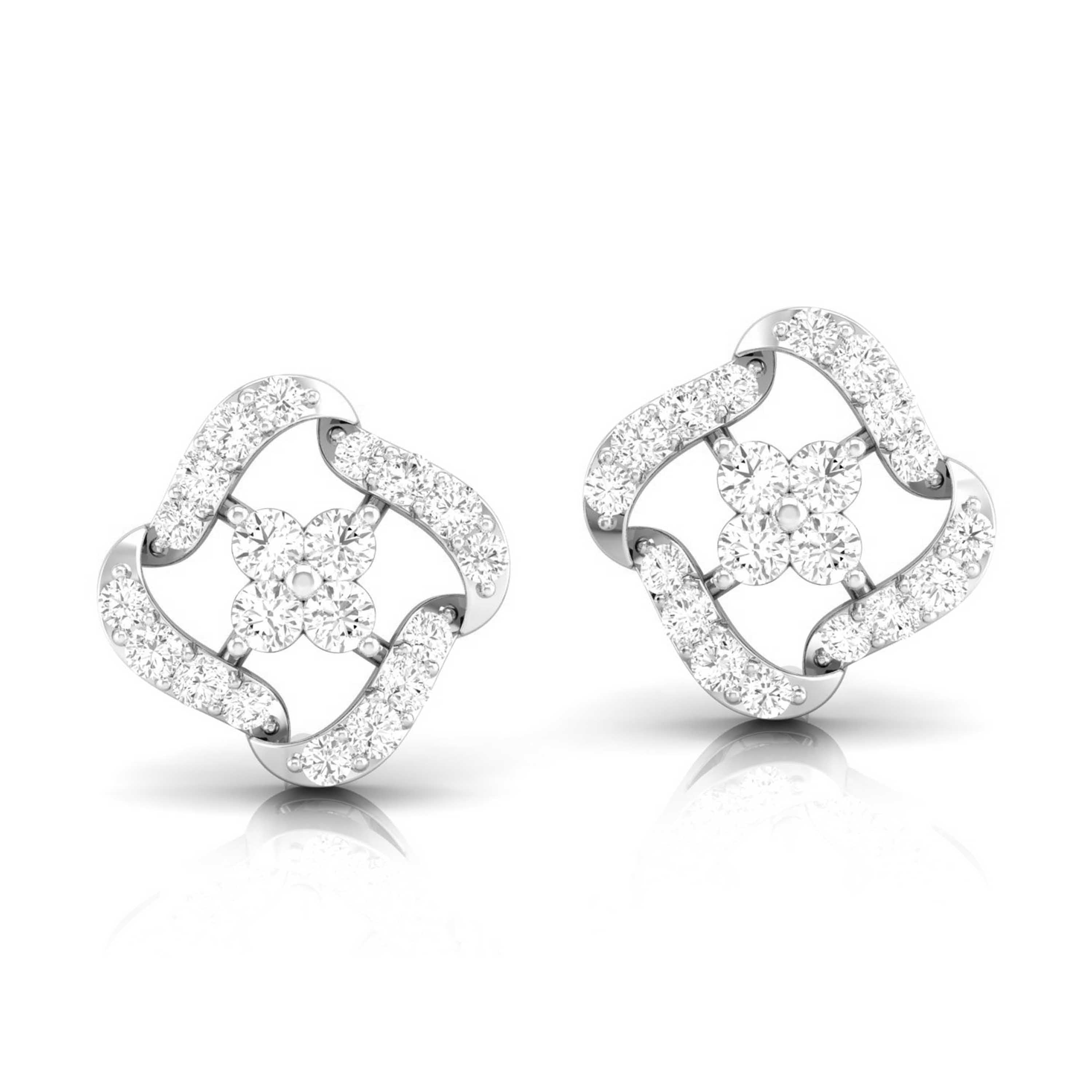 Twinkling Embrace Lab-Grown Diamond Stud Earrings