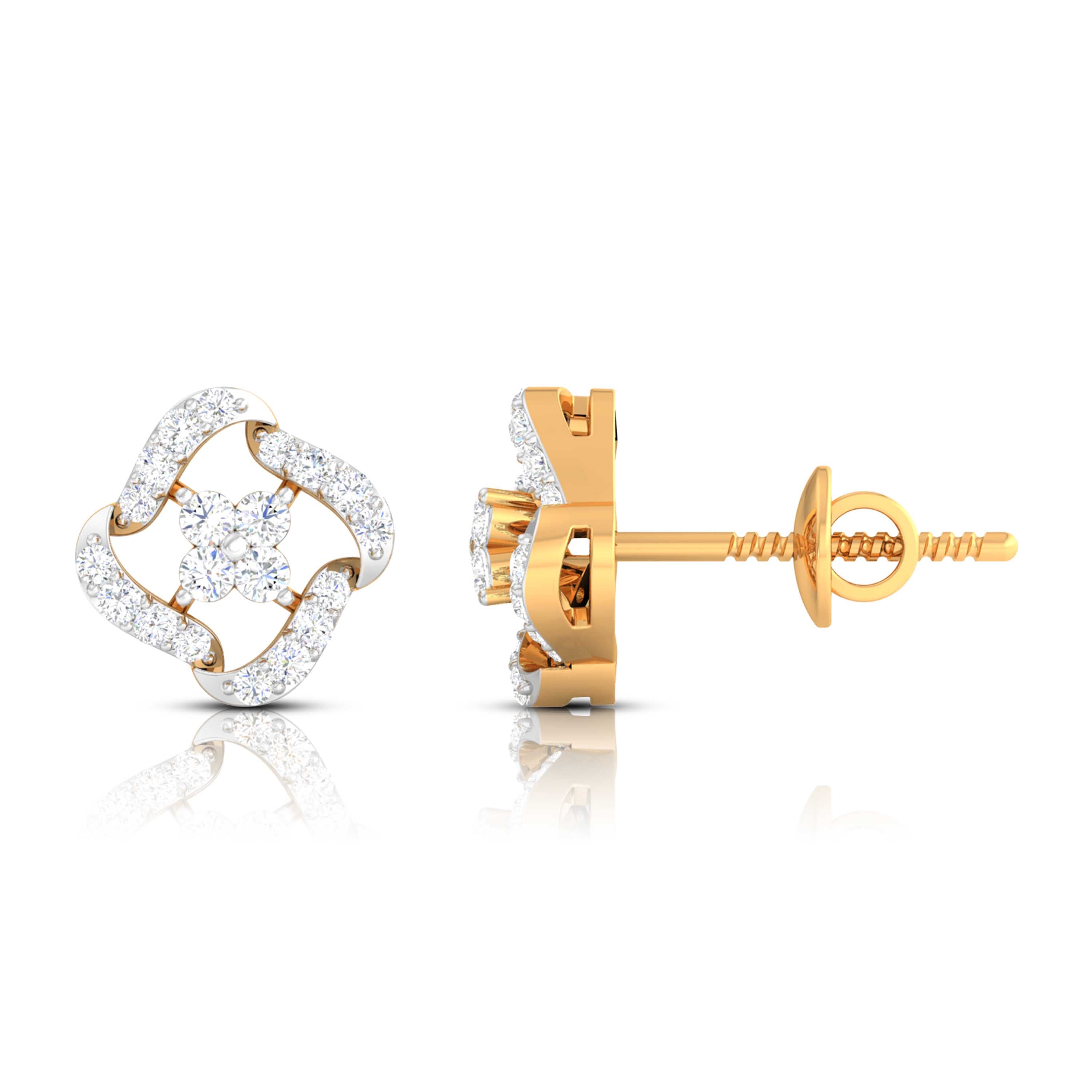 Twinkling Embrace Lab-Grown Diamond Stud Earrings