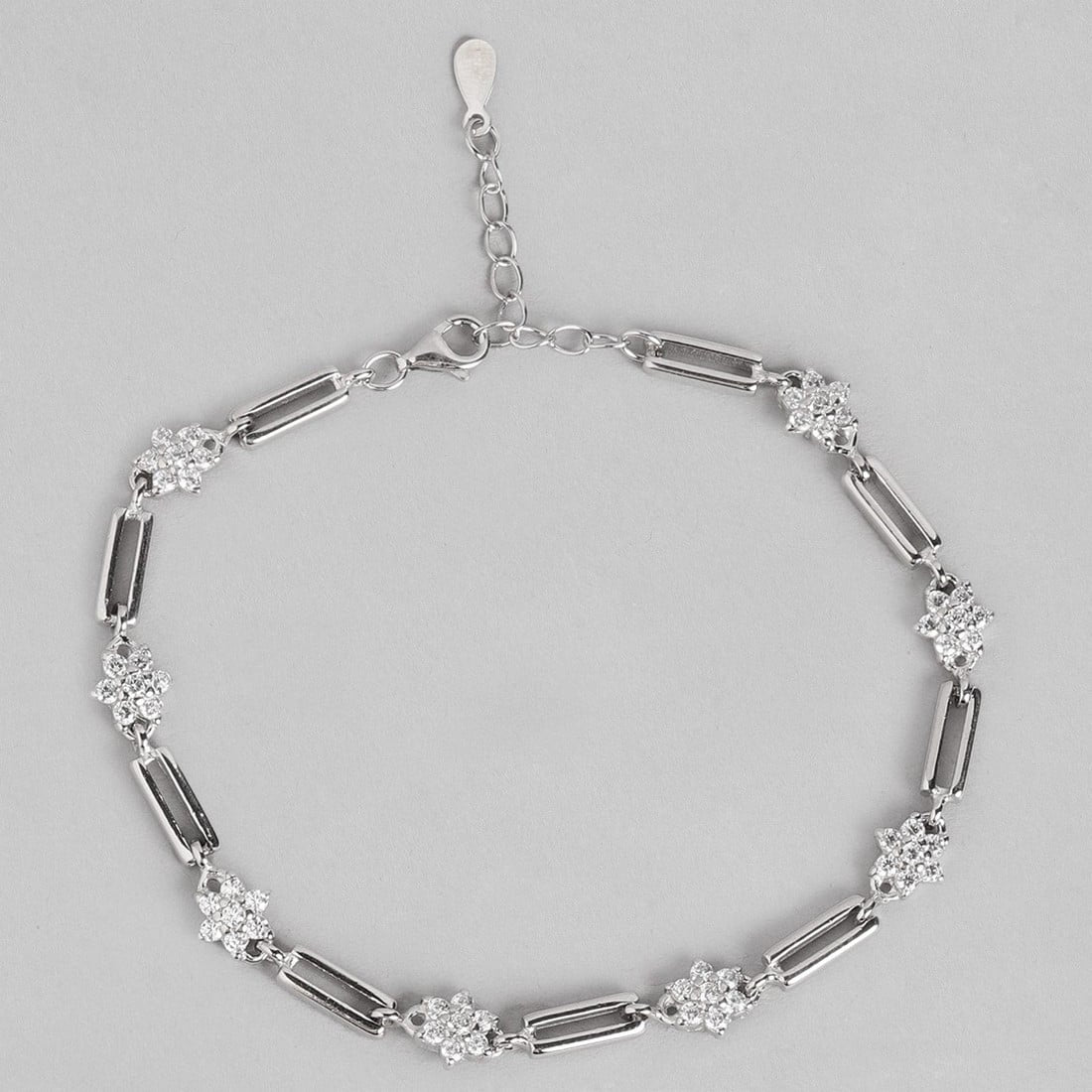 Floral Bond 925 Sterling Silver Bracelet