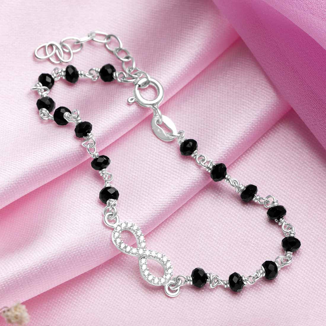 Infinity Mangalsutra 925 Sterling Silver Bracelet