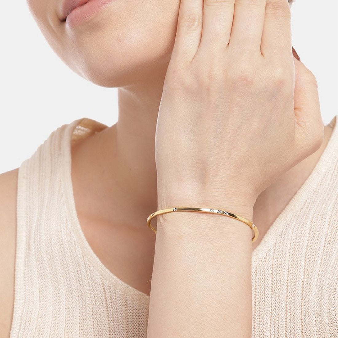 Minimal Gold Plated 925 Sterling Silver Bracelet