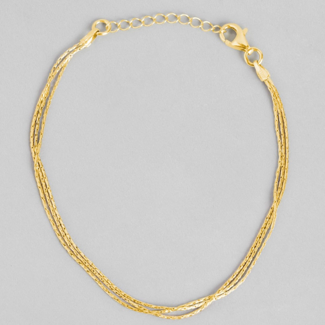 Chic 925 Sterling Silver Gold Plated Bracelet