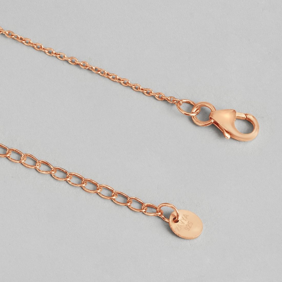 Dazzling Cascade Rose gold-Plated CZ 925 Sterling Silver Drop Bracelet