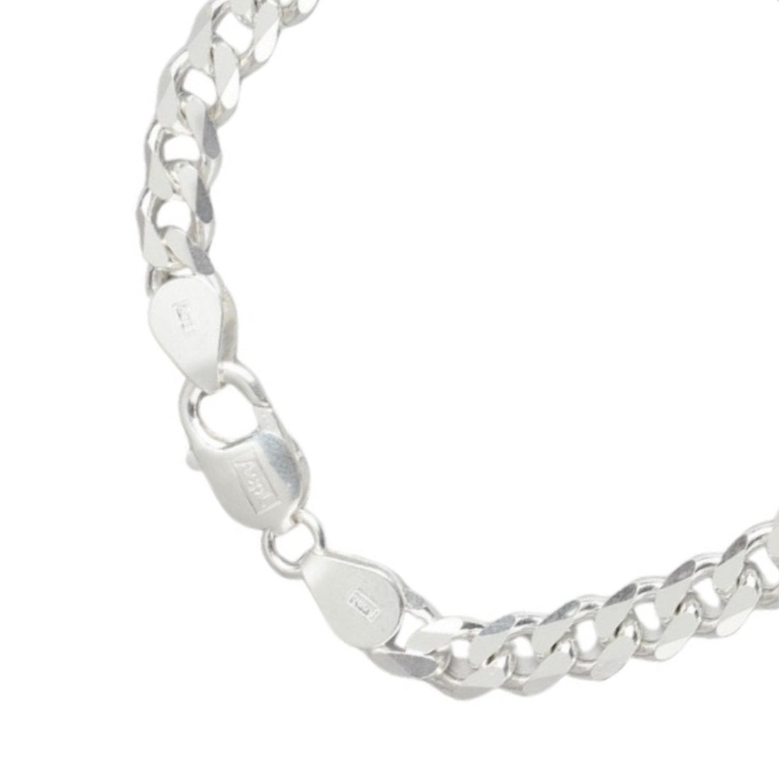 Classic Silver Elegance Men's 925 Sterling Silver Plated Bracelet