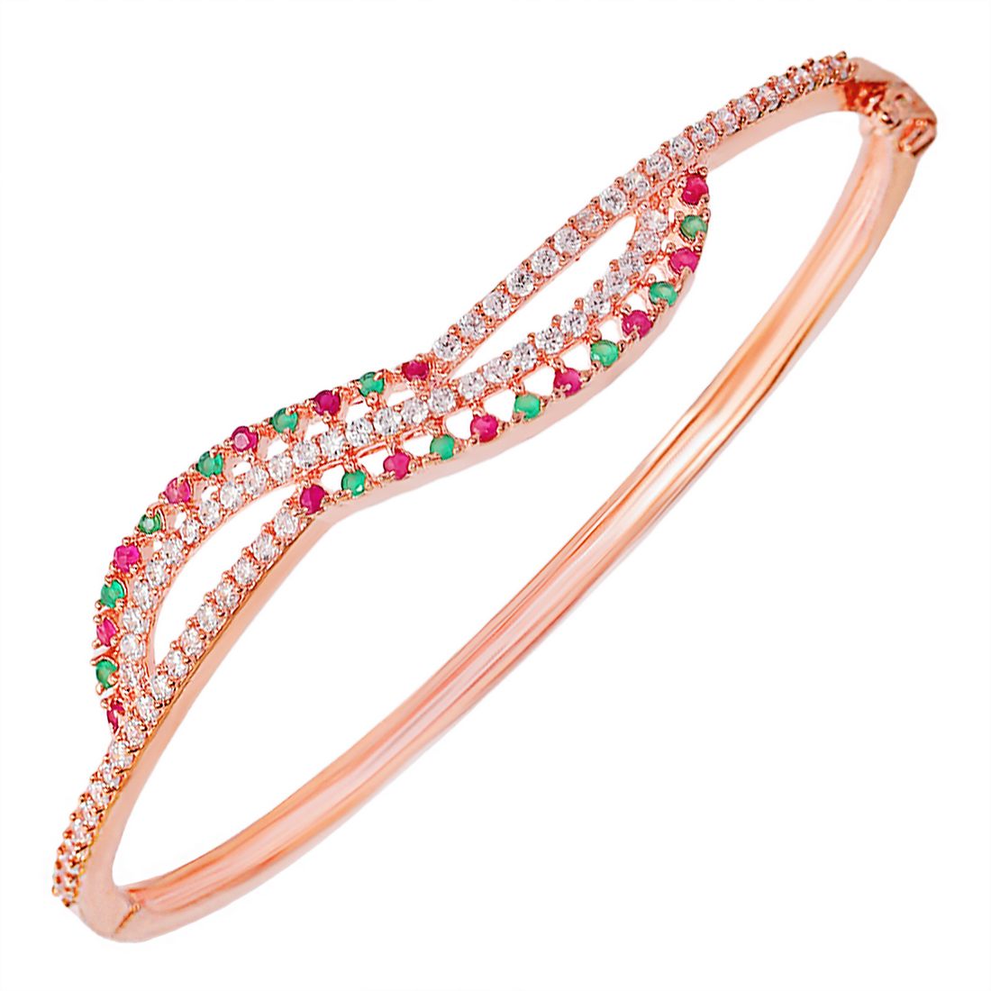 Radiant Glow Rose Gold Plated 925 Sterling Silver Bracelet