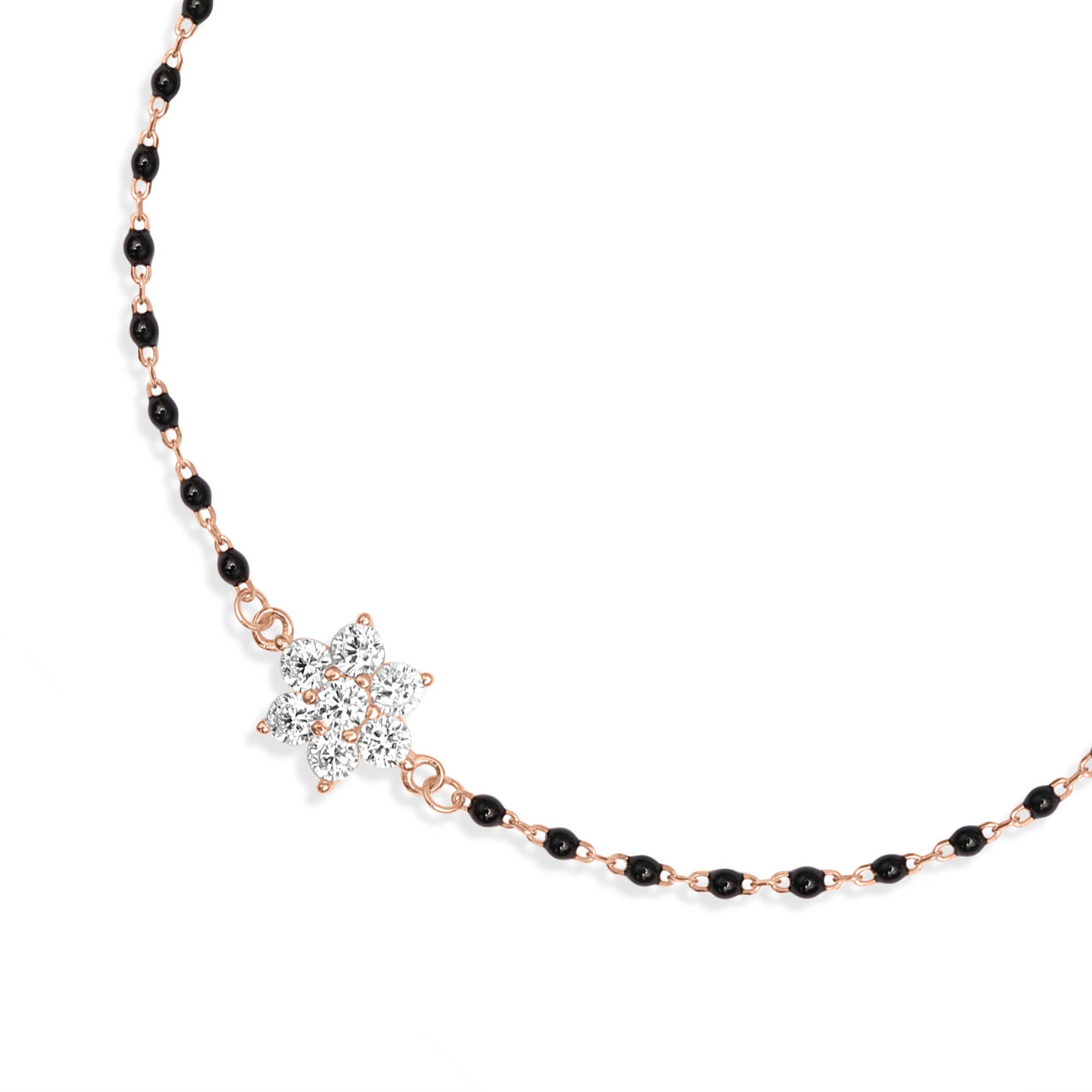 Floral Essence Rose Gold Plated 925 Sterling Silver Bracelet