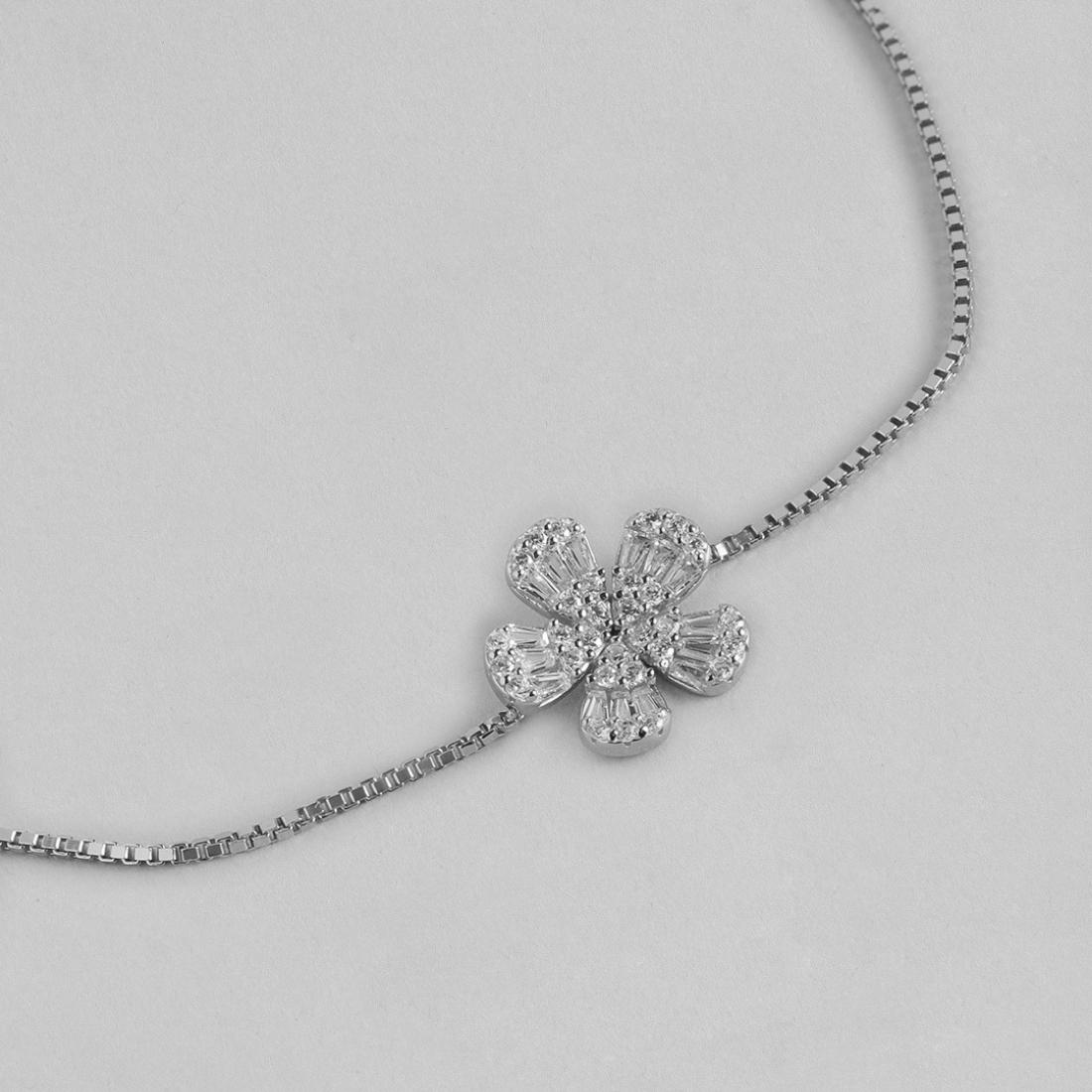 Floral Ecstasy 925 Silver Bracelet