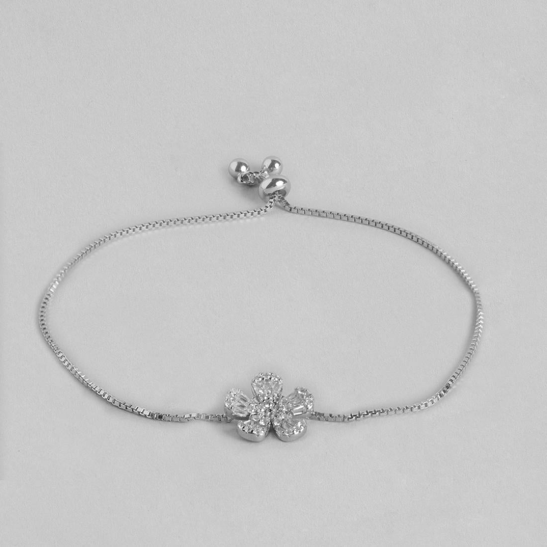 Floral Ecstasy 925 Silver Bracelet
