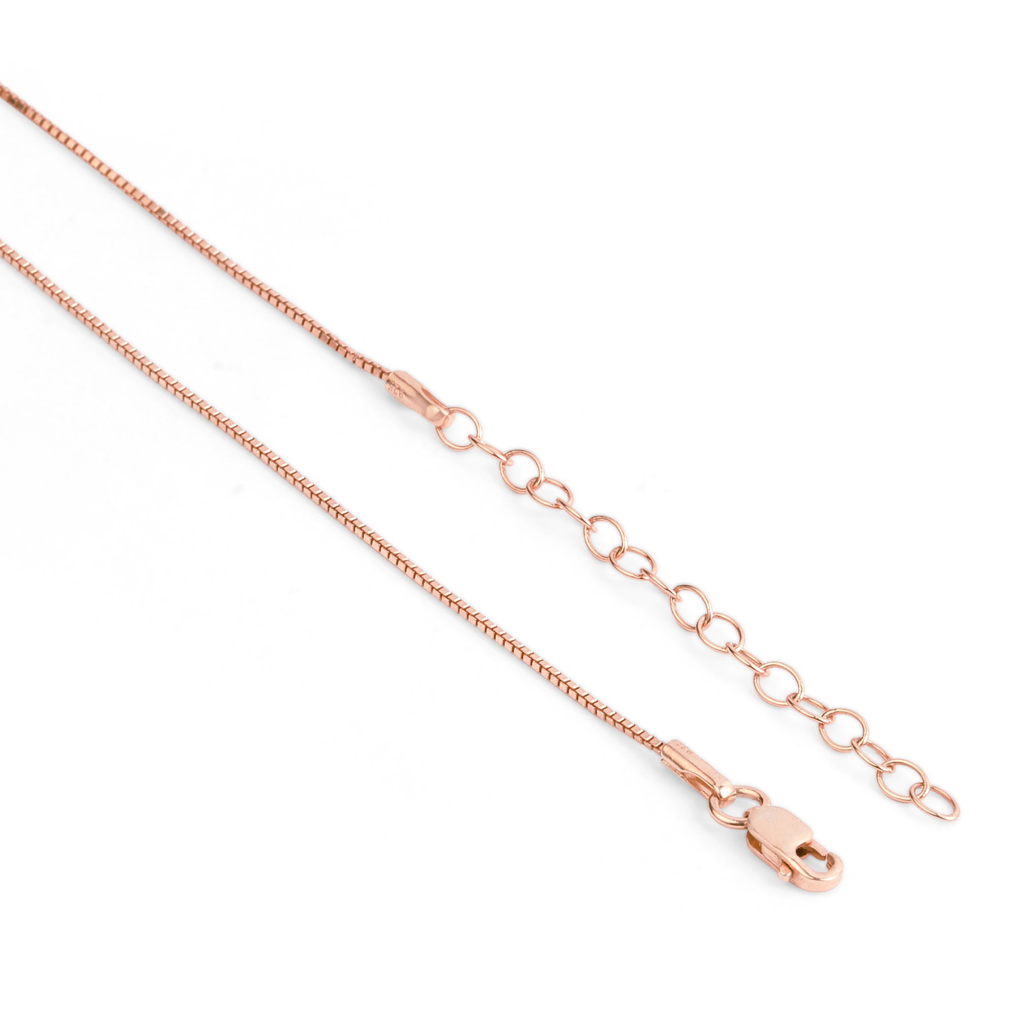 Alluring Mystery Rose Gold-Plated Dark Pink Solitaire Necklace