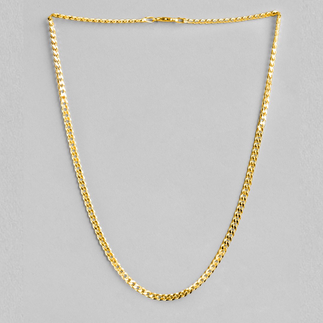 Dapper 925 Sterling Silver Gold Plated Curb Chain