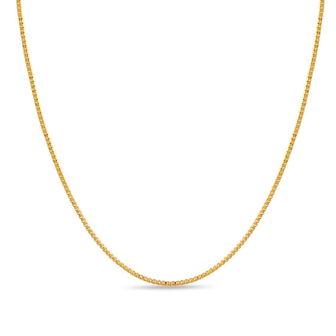 Sophisticated Gold Plated 925 Sterling Silver Men's Box Chain