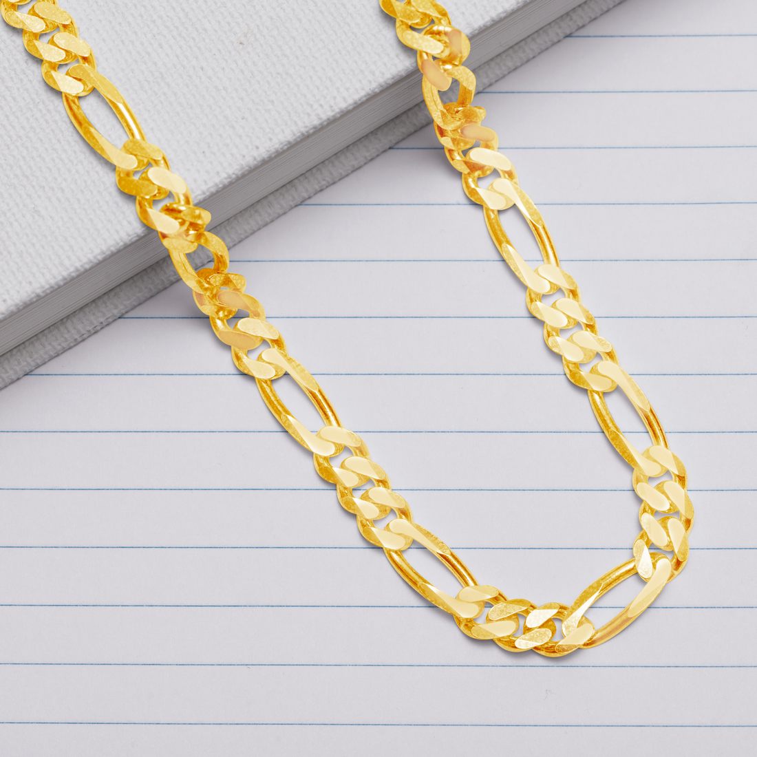 Refined Links Gold Plated 925 Sterling Silver Men's Chain