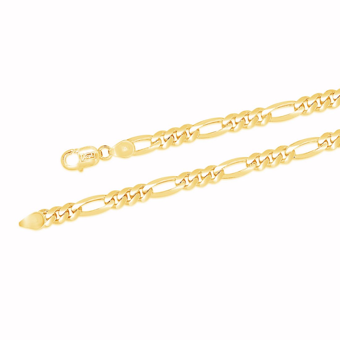 Refined Links Gold Plated 925 Sterling Silver Men's Chain