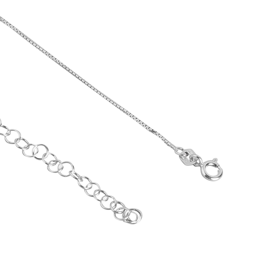 Solitaire 925 Silver Necklace Chain