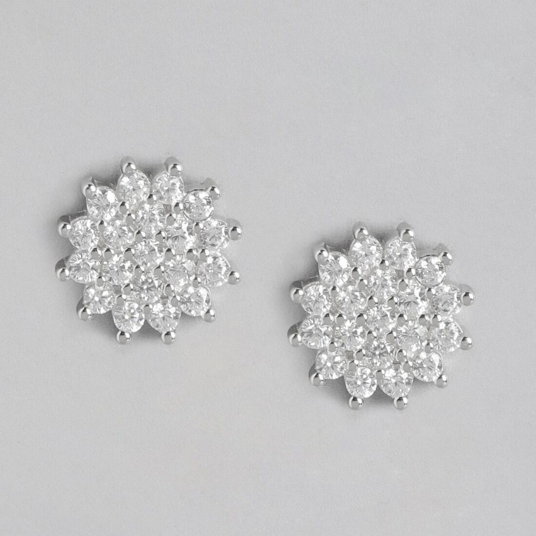 Fabulous Floral Silver 925 Silver Studs