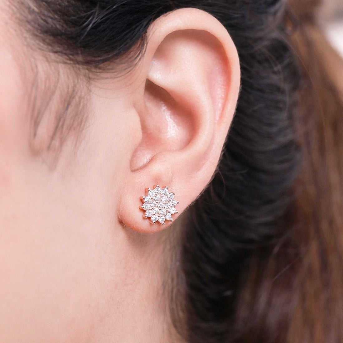 Fabulous Floral Silver 925 Silver Studs