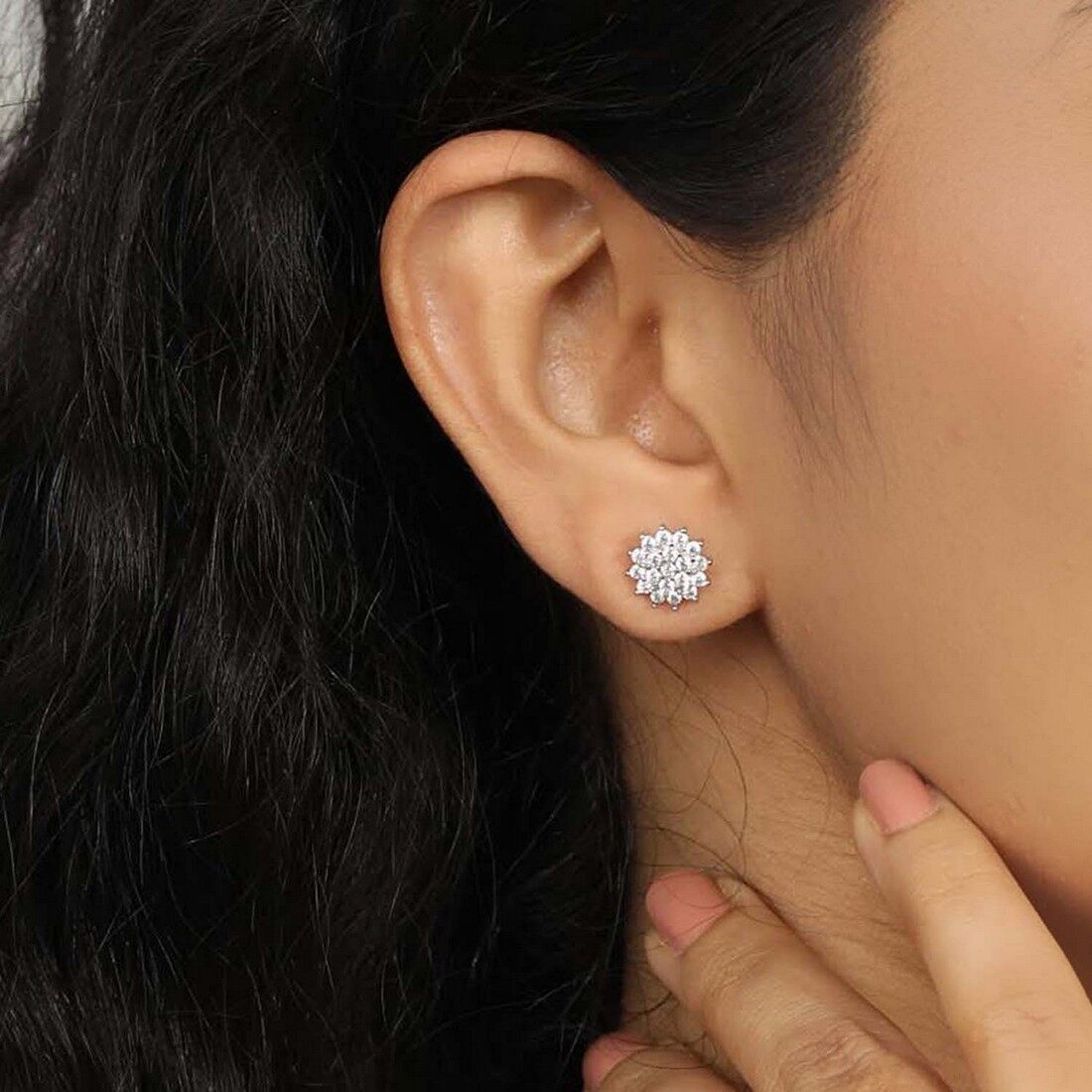 Fabulous Floral Silver 925 Silver Studs