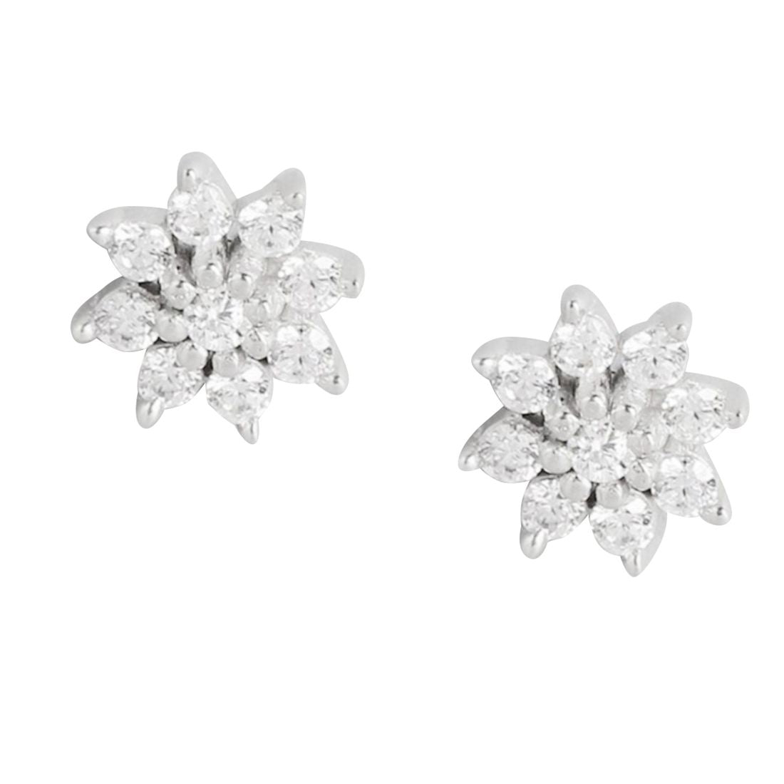 Nakshatra Floral Studs 925 Silver Earrings