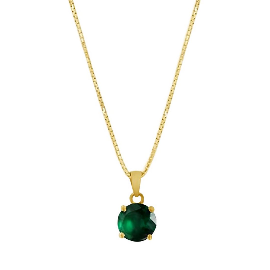 Emerald Green Gold-Plated 925 Sterling SIlver Jewellery Set