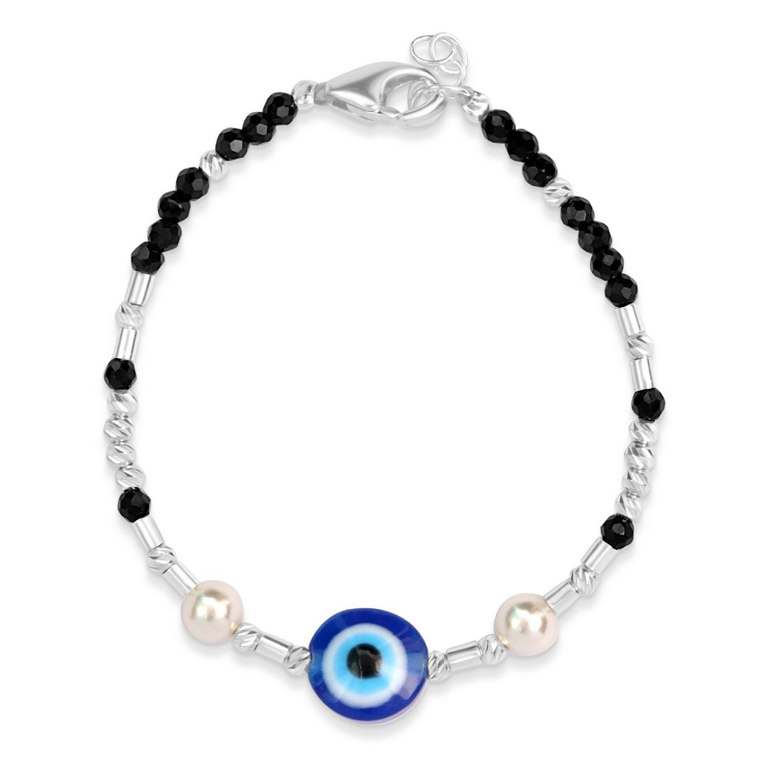 Adorable Evil Eye 925 Sterling Silver Kids Bracelet