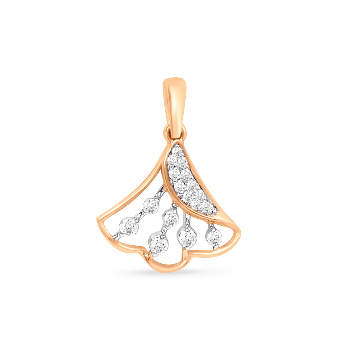 Serene Charm Gold Pendant with Lab-Grown Diamonds without Chain