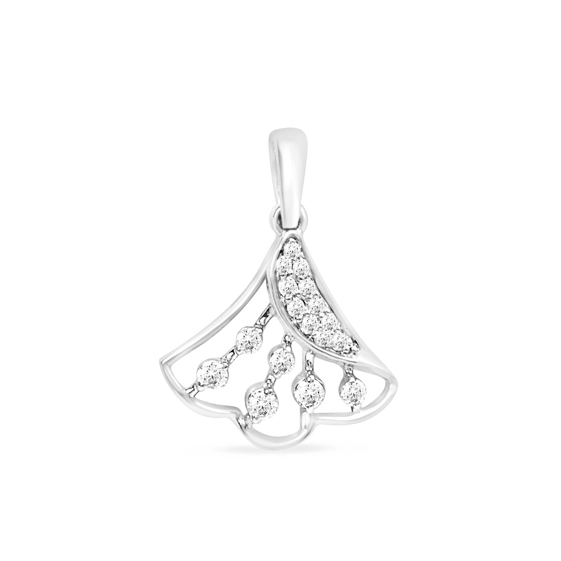 Serene Charm Gold Pendant with Lab-Grown Diamonds without Chain