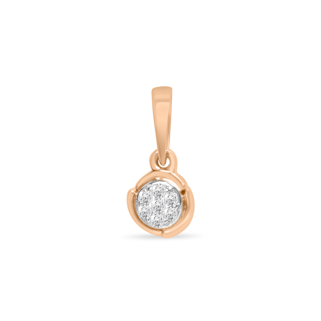 Elite Gold Pendant with Lab-Grown Diamonds without Chain