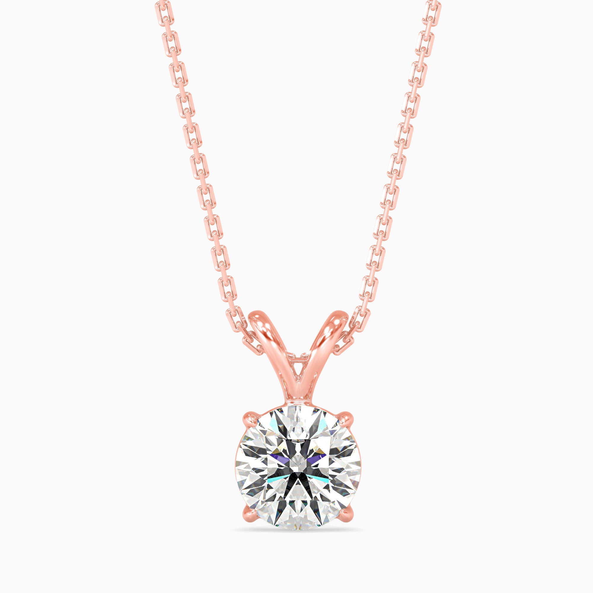 0.5 CT Celestial Solitaire Lab-Grown Diamond Pendant without Chain