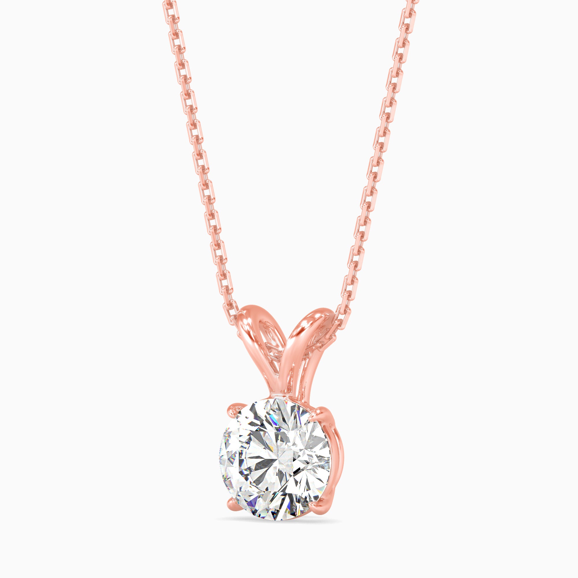 0.5 CT Celestial Solitaire Lab-Grown Diamond Pendant without Chain