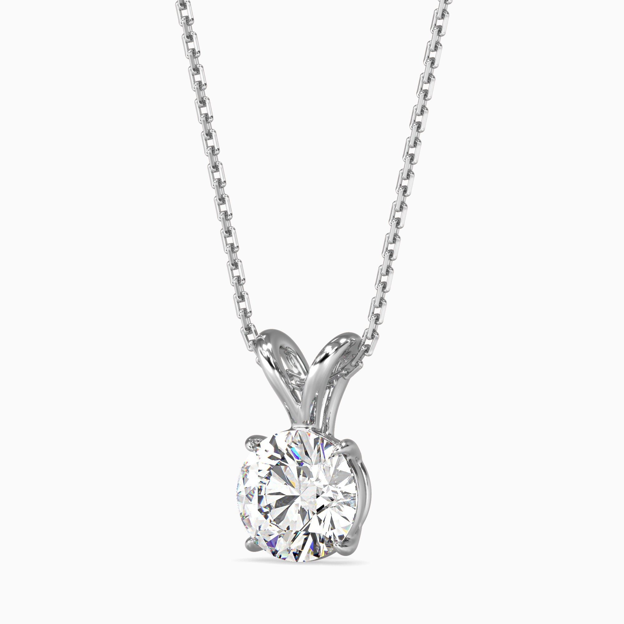 0.5 CT Celestial Solitaire Lab-Grown Diamond Pendant without Chain