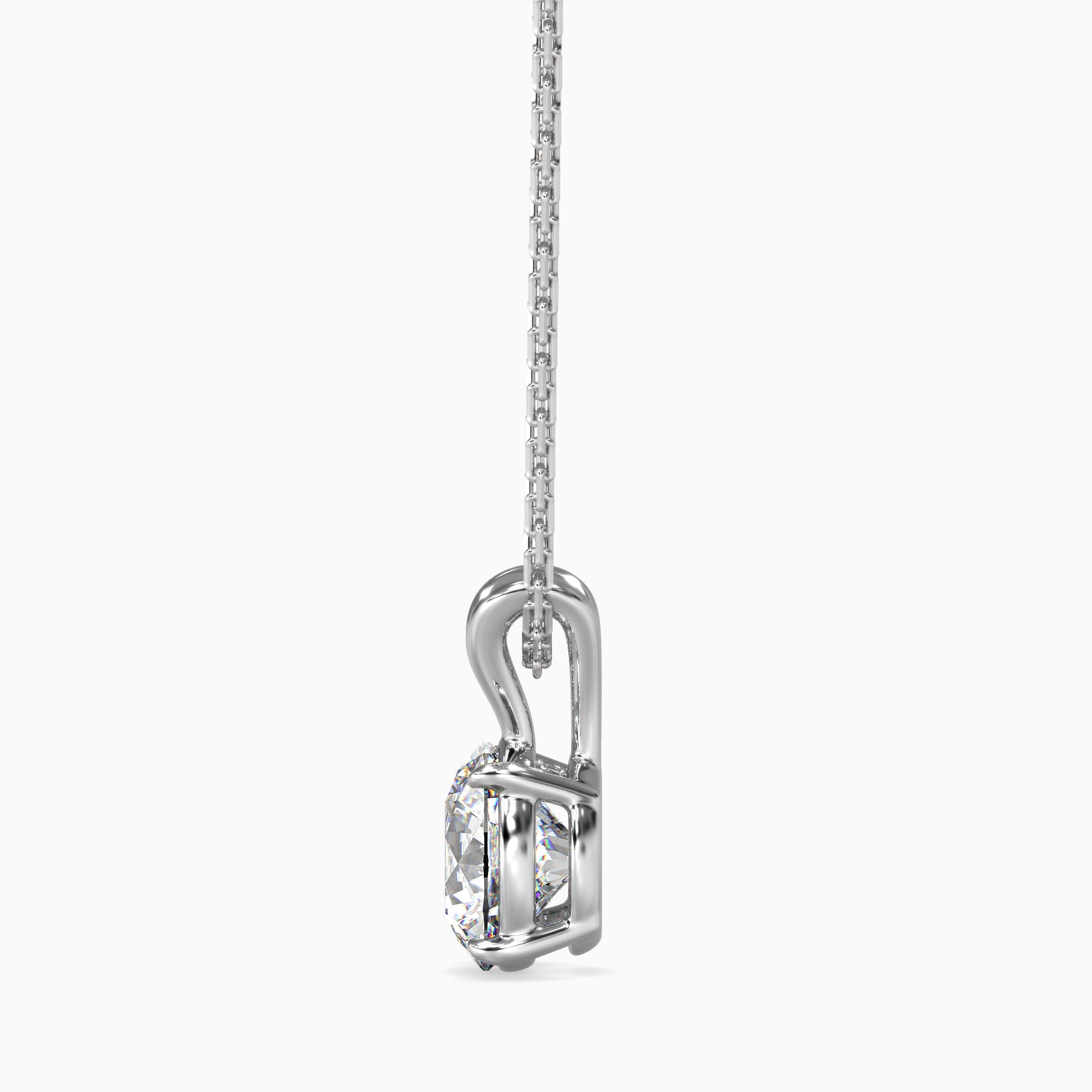 0.5 CT Celestial Solitaire Lab-Grown Diamond Pendant without Chain