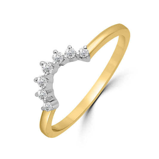 Ethereal Gold Ring with Lab-Grown Diamonds