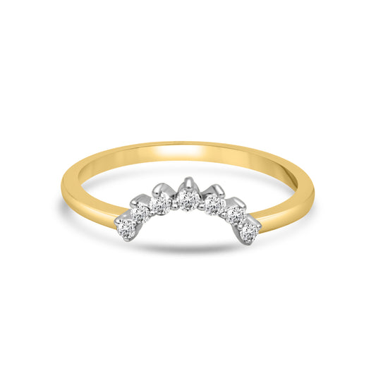 Ethereal Gold Ring with Lab-Grown Diamonds