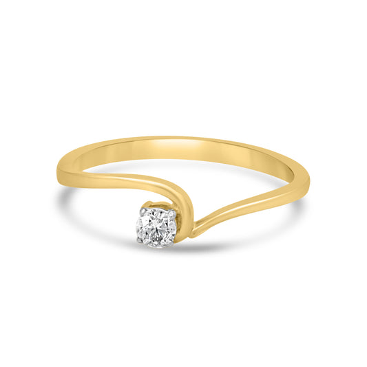 Aura Gold Ring with Lab-Grown Diamonds