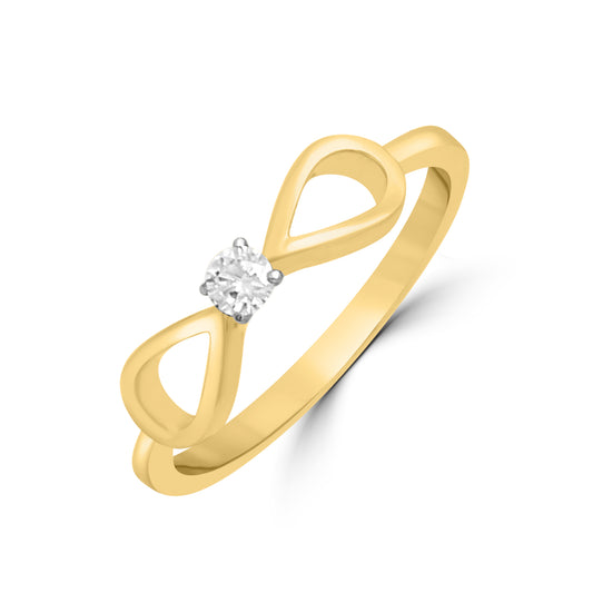 Winter's Dream Gold Plated Ring with Lab-Grown Diamonds