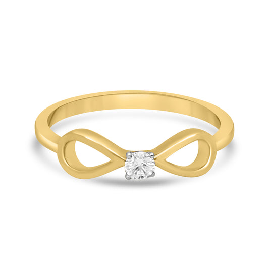 Winter's Dream Gold Plated Ring with Lab-Grown Diamonds