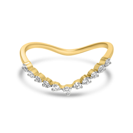 Golden Eternity Gold Ring with Lab-Grown Diamonds