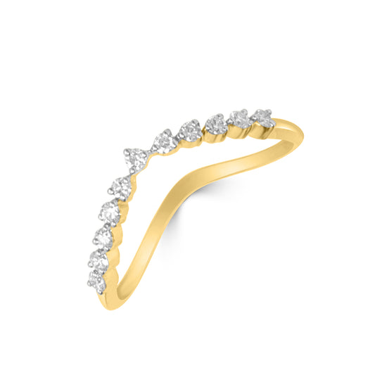 Golden Eternity Gold Ring with Lab-Grown Diamonds