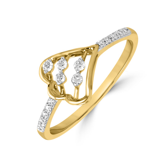 Frost Fairy Gold Ring with Lab-Grown Diamonds