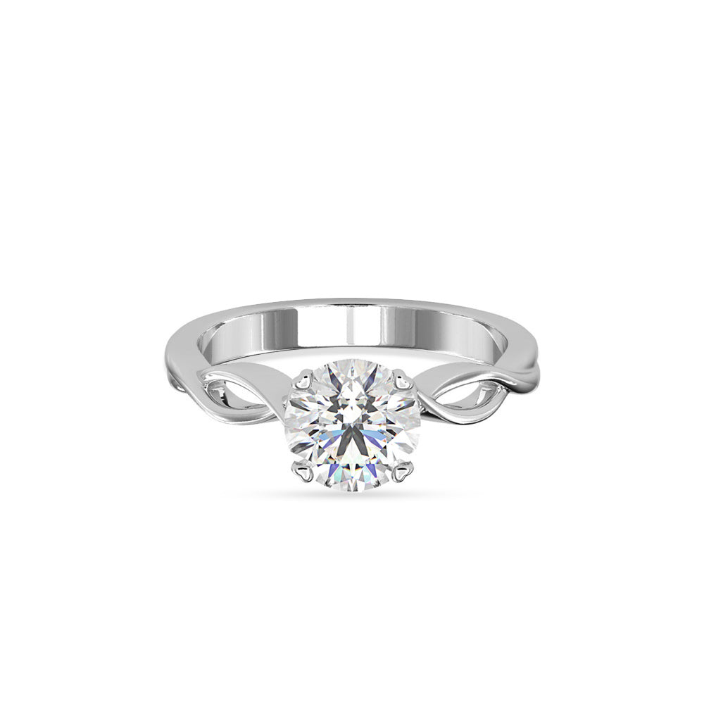 1 CT Elegant Solitaire Gold Lab-Grown Diamond Ring