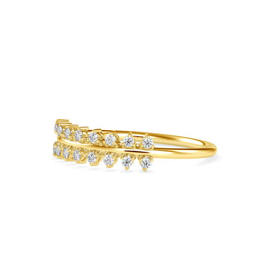 Gold Cherished Bond Lab Grown Diamond Ring