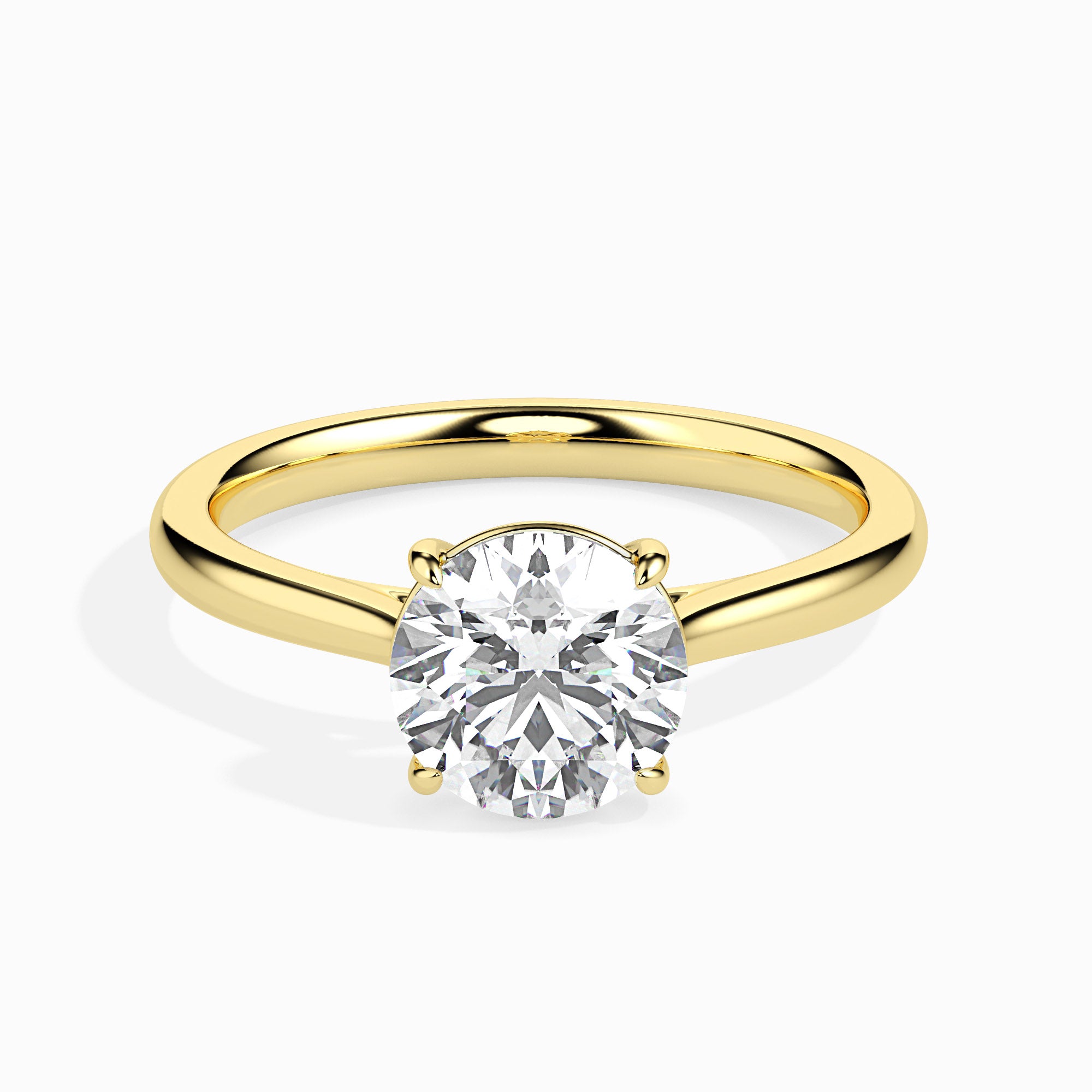 1.5 CT Gold Fleur Diamond Women Ring