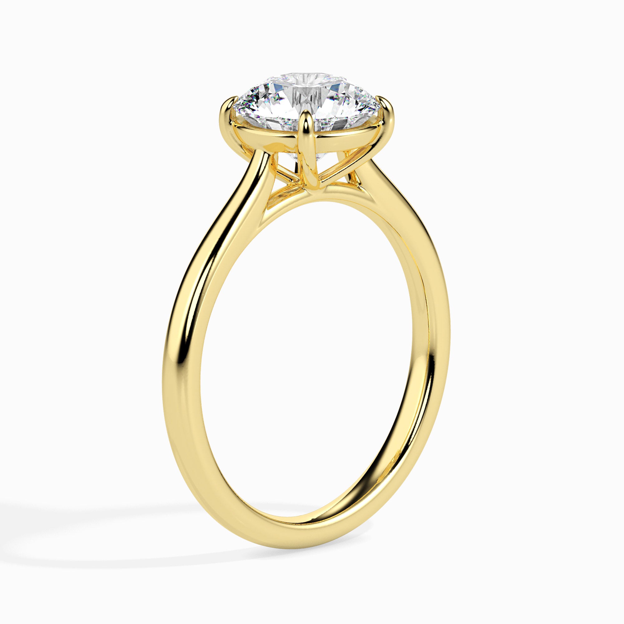 0.5 CT Gold Fleur Diamond Women Ring